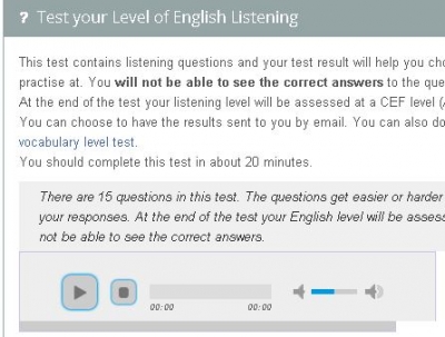 Test your Level of English Listening