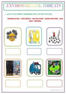 pollution / environment worksheet - Free ESL printable worksheets made by teachers