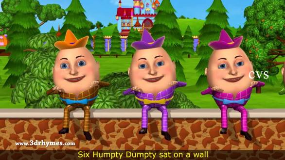 Humpty Dumpty Nursery Rhyme - 3D Animation English Rhymes for children - YouTube