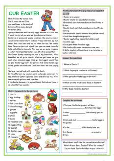 Our Easter worksheet - Free ESL printable worksheets made by teachers