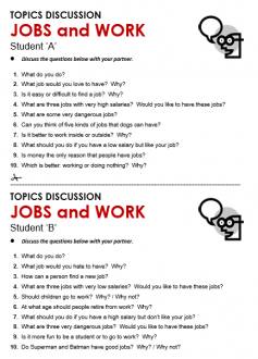 Jobs and Work - All Things Topics