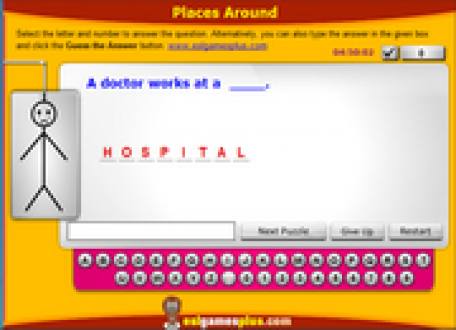 Learn to Spell Vocabulary Related to Jobs, doctor, Dentist, Chef , ESL Spelling Activity Online