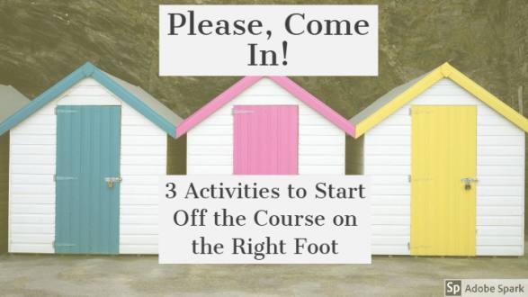Please, Come In! 3 Activities to Start Off the Course on the Right Foot | Blog de Cristina