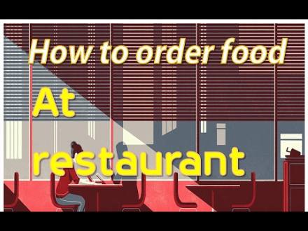 How to order food at the restaurant | English lesson - YouTube