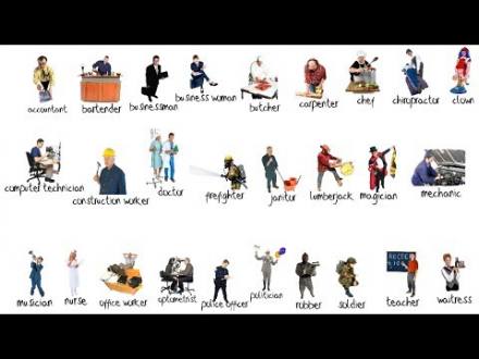 Occupations - Picture Vocabulary Review - YouTube