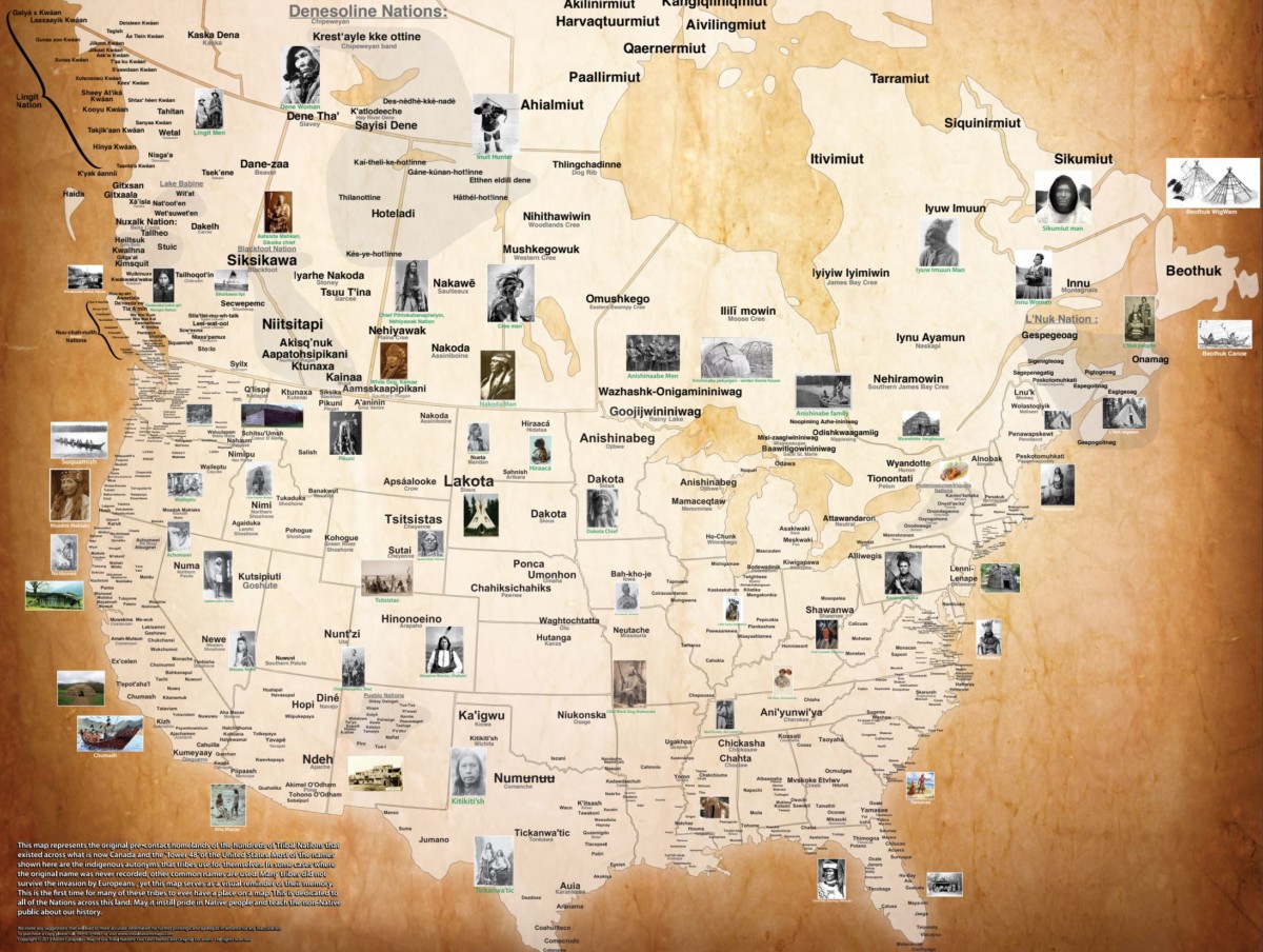 2014 Native American Tribal Nation Map - American Indian College Fund