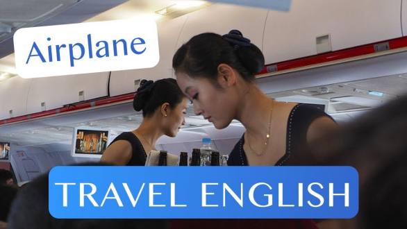 Travel English - On the Airplane - YouTube