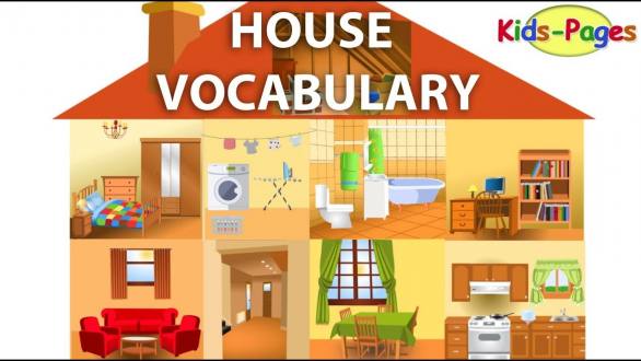 House vocabulary, Parts of the House, Rooms in the House, House Objects and Furniture - YouTube