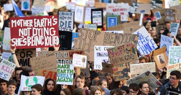 Young people across the world took to the streets to protest climate change