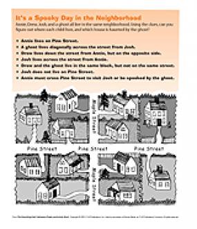 It's a Spooky Day in the Neighborhood Worksheet - FamilyEducation