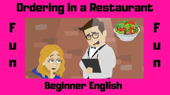 Ordering in a Restaurant | Beginner English | Food - YouTube