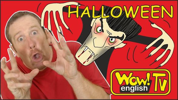 Halloween Spooky Party for Kids from Steve and Maggie | Halloween Songs and Stories Wow English TV - YouTube