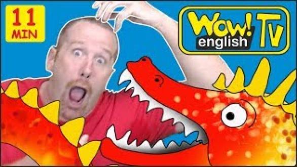 Zoo Animals, Ghosts and Scary Monsters for Kids from Steve and Maggie | Free Stories Wow English TV