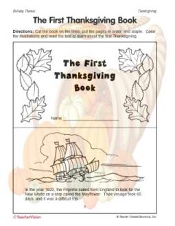 The First Thanksgiving Book - TeacherVision