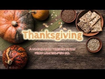Thanksgiving Vocabulary - YouTube