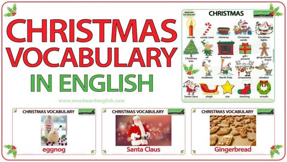 Christmas Vocabulary in English - ESL Words associated with Christmas - YouTube