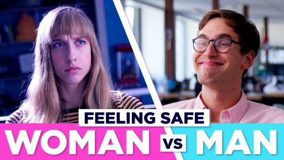 How Being In Public Feels: Men VS Women - YouTube