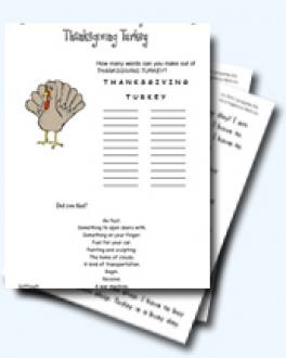 Thanksgiving Worksheets and Teaching Resources