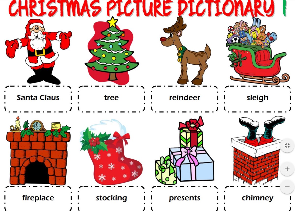 Christmas ESL Printable Vocabulary Worksheets