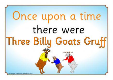Billy Goats Gruff Story Visual Aids (SB407) - SparkleBox