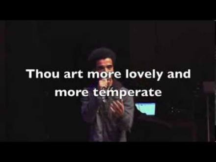 Sonnet XVIII: Shakespeare and Hip Hop - YouTube