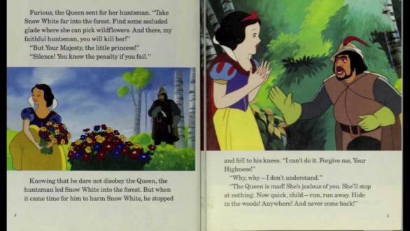 Snow White and the Seven Dwarfs - Disney Read Along (Book and Record) - YouTube