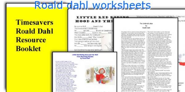 Roald dahl worksheets