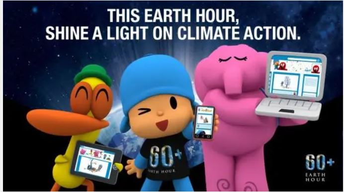 Pocoyo & Earth Hour 2016 - Shine a light on climate action - March 19th - YouTube