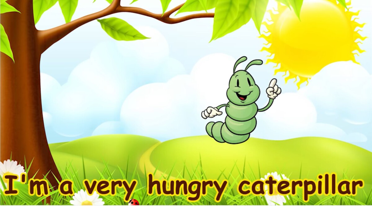Spring Songs for Children - Hungry Caterpillar with Lyrics - Kids Songs by The Learning Station - YouTube