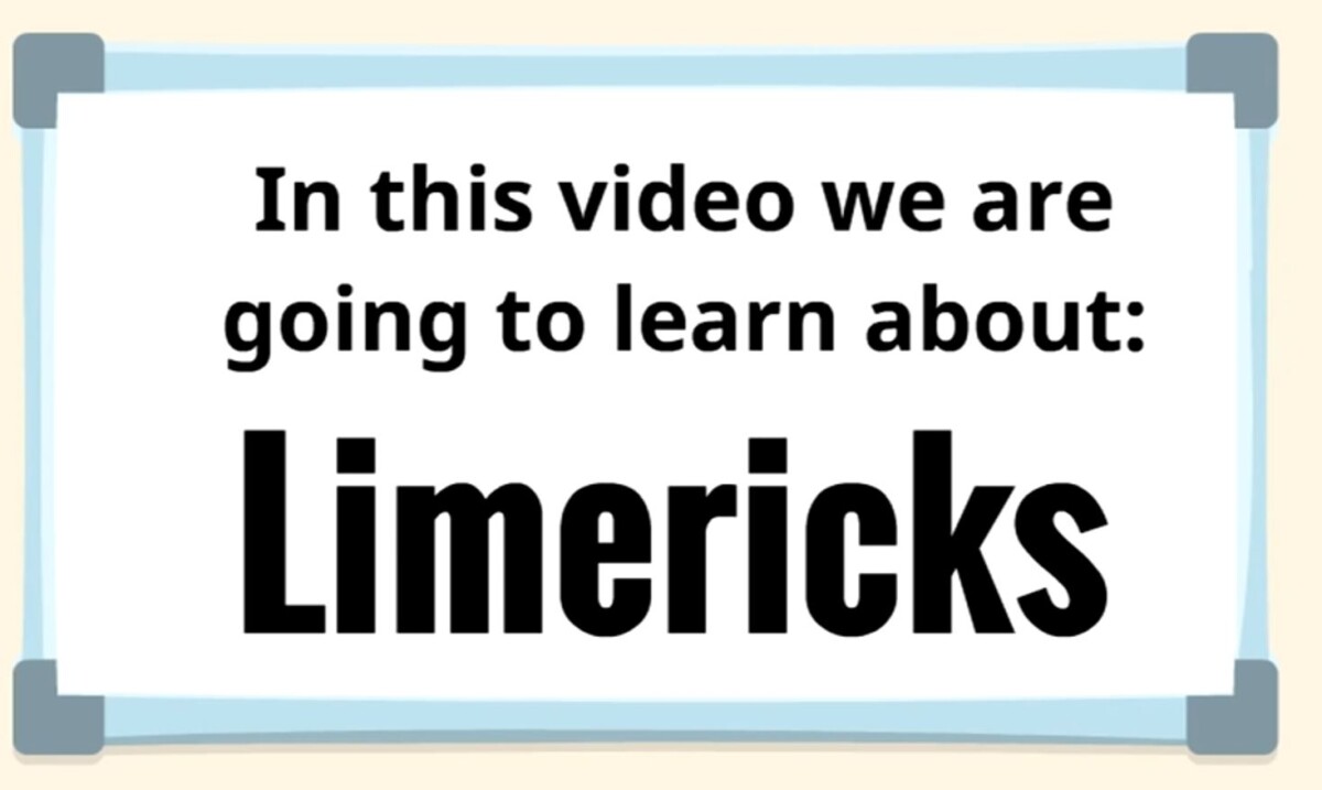 Limerick Poems for Kids | Classroom Poetry Video - YouTube