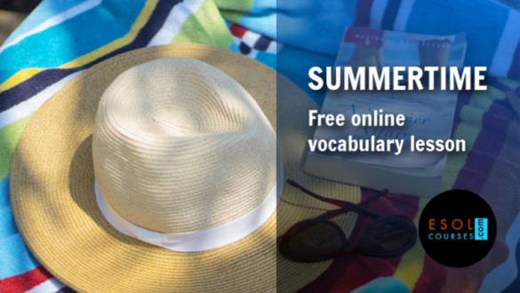 English for Beginners - Summer Vocabulary Word List