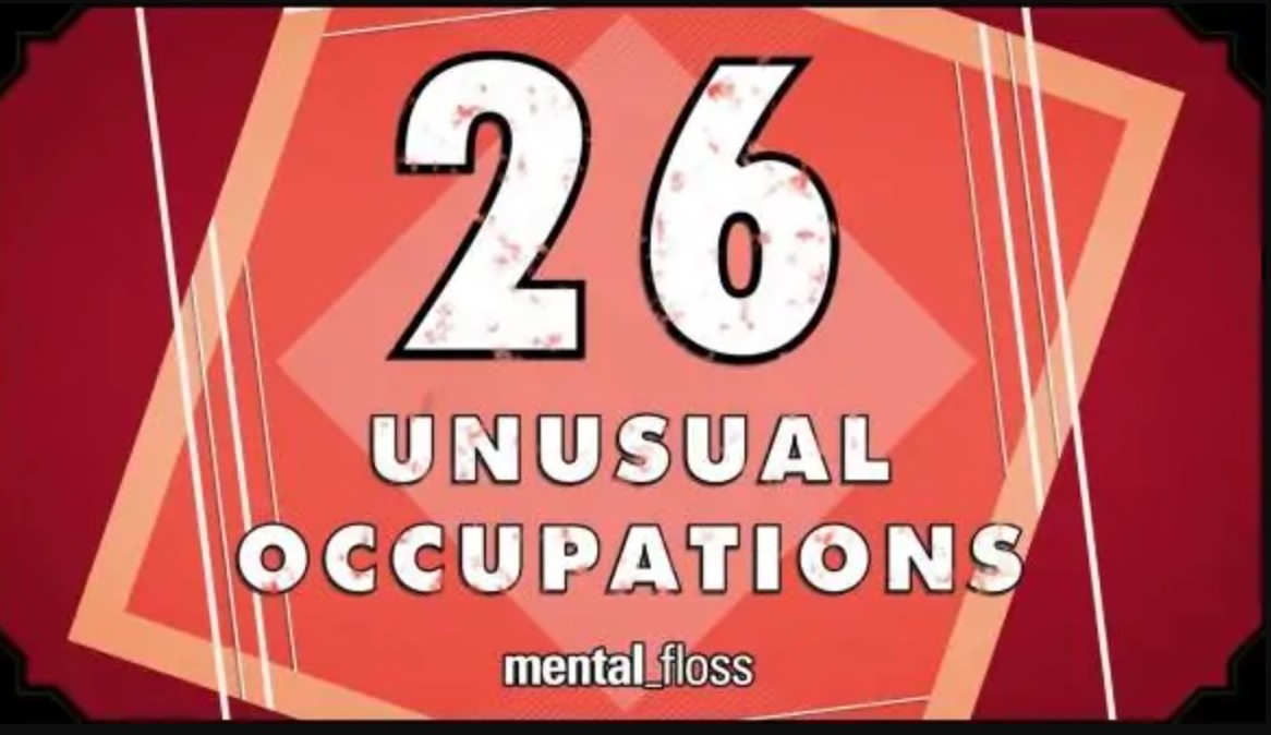 26 Unusual Occupations - mental_floss on YouTube (Ep.215) - YouTube