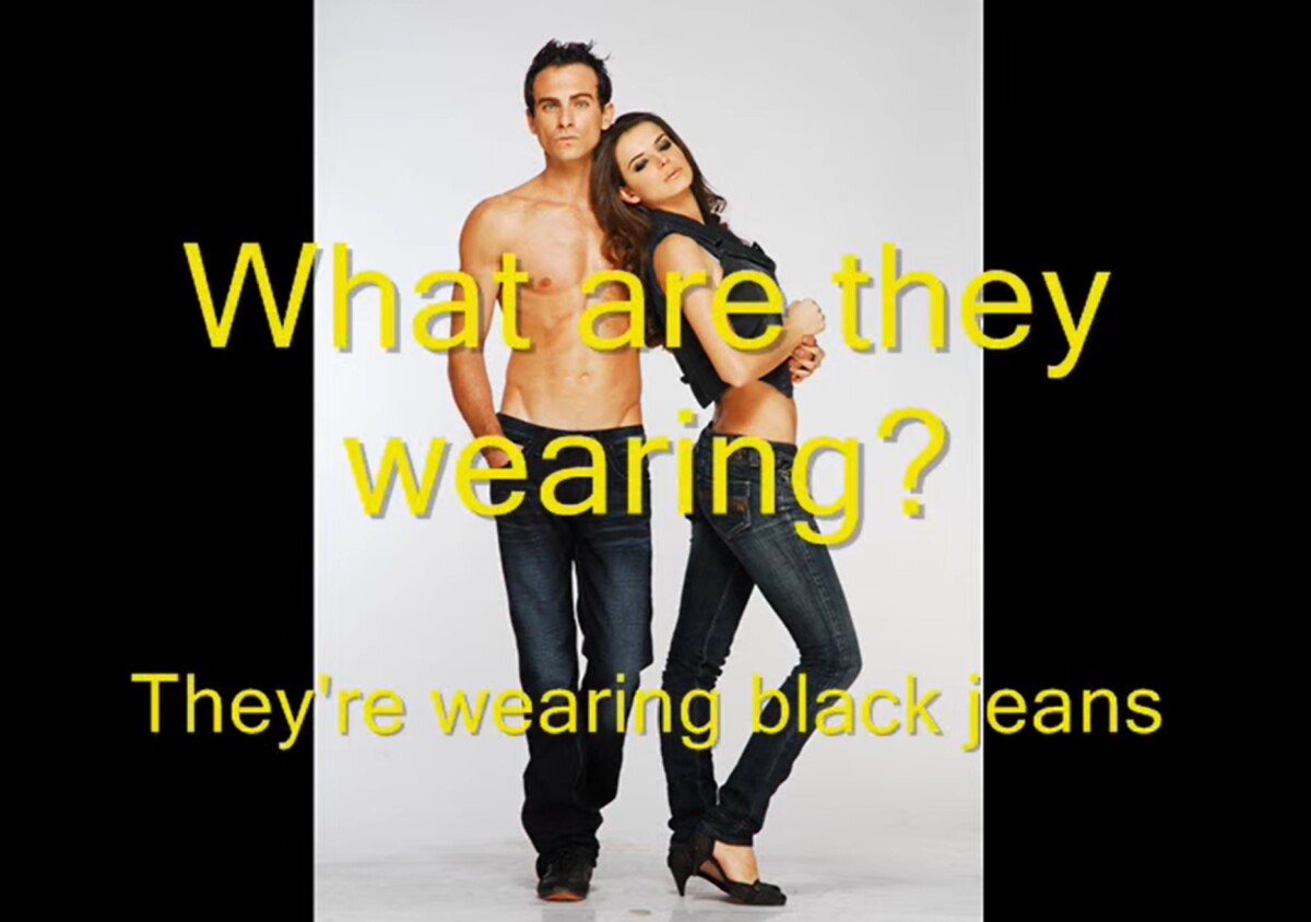 CLOTHES - describing what people are wearing - YouTube