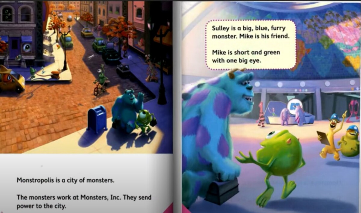 Monsters Inc. | English stories for kids | Mr. Burgerbook - YouTube