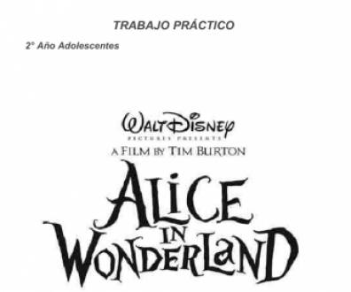 Movie Worksheet: Alice in Wonderland