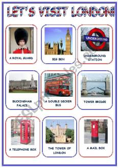 LET´S VISIT LONDON! (3 pages) - ESL worksheet by nephelie