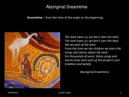 Aboriginal dreamtime stage 1