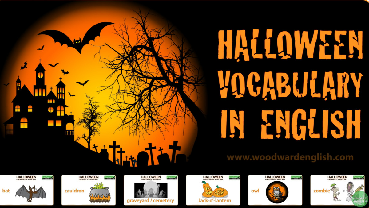 Halloween Vocabulary in English - YouTube