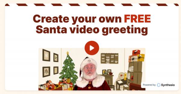 Send a personalized AI Santa video for free!