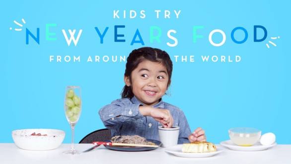 Kids Try New Years Food from Around the World | Kids Try | HiHo Kids - YouTube