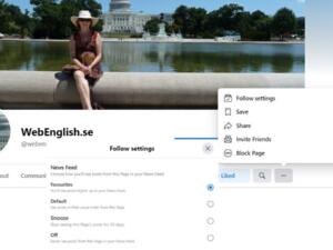 Don't Miss Any WebEnglish.se Posts on Facebook