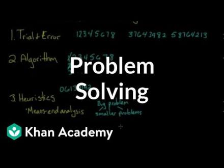 Problem solving (video) | Cognition | Khan Academy