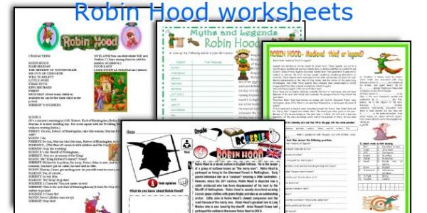 Robin Hood worksheets