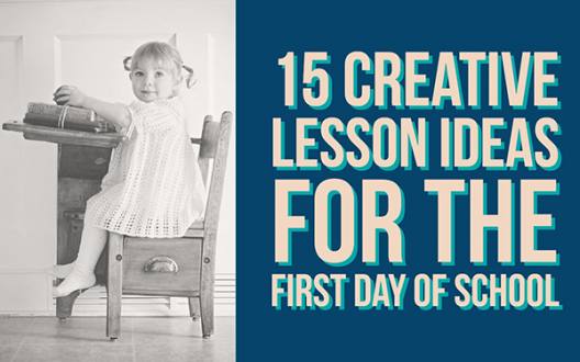 15 creative lesson ideas for the first day of school - BookWidgets