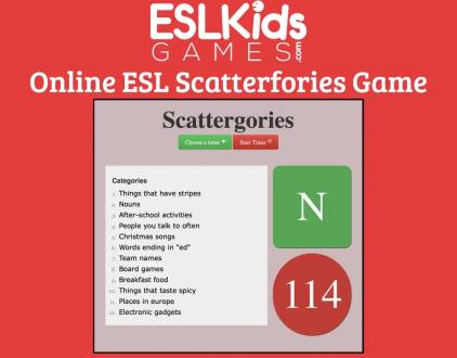 ESL Scattergories! - ESL Kids Games