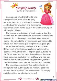 The Sleeping Beauty Story For Children