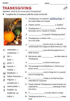 Thanksgiving - All Things Topics