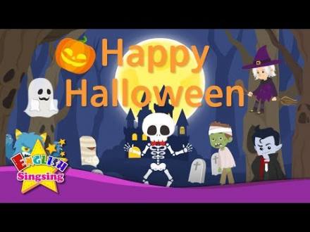 Kids vocabulary - Happy Halloween (Ver.2) - Halloween costumes - English educational video for kids - YouTube