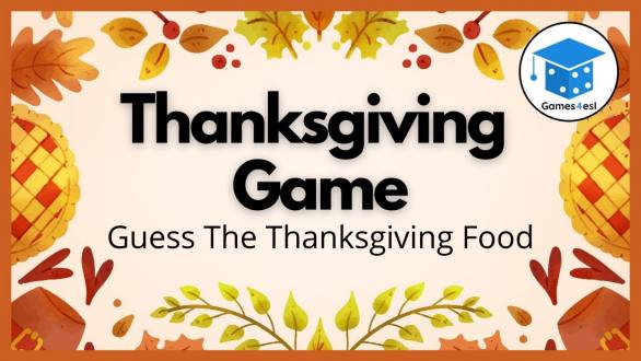 Thanksgiving Game - Guess The Thanksgiving Food - YouTube