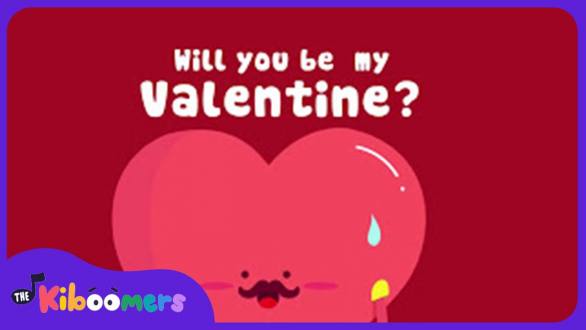 5 Little Hearts Valentine Days | Song Lyrics Video for Kids | The Kiboomers - YouTube